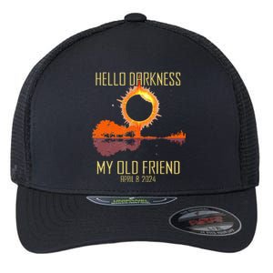 Hello Darkness My Old Friend Solar Eclipse April 08 2024 Flexfit Unipanel Trucker Cap