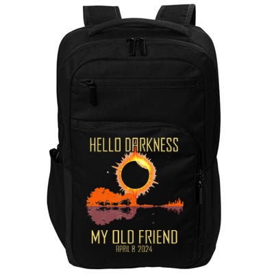 Hello Darkness My Old Friend Solar Eclipse April 08 2024 Impact Tech Backpack