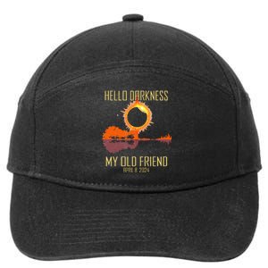 Hello Darkness My Old Friend Solar Eclipse April 08 2024 7-Panel Snapback Hat