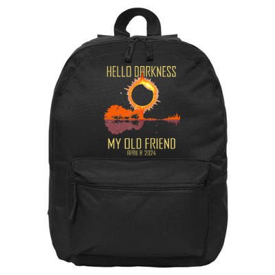 Hello Darkness My Old Friend Solar Eclipse April 08 2024 16 in Basic Backpack