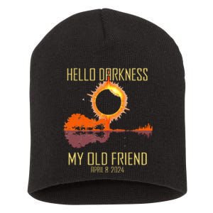 Hello Darkness My Old Friend Solar Eclipse April 08 2024 Short Acrylic Beanie