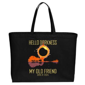 Hello Darkness My Old Friend Solar Eclipse April 08 2024 Cotton Canvas Jumbo Tote