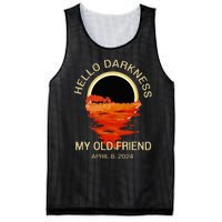 Hello Darkness My Old Friend Solar Eclipse April 08 2024 Mesh Reversible Basketball Jersey Tank