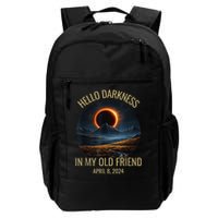 Hello Darkness My Old Friend Solar Eclipse April 08 2024 Daily Commute Backpack