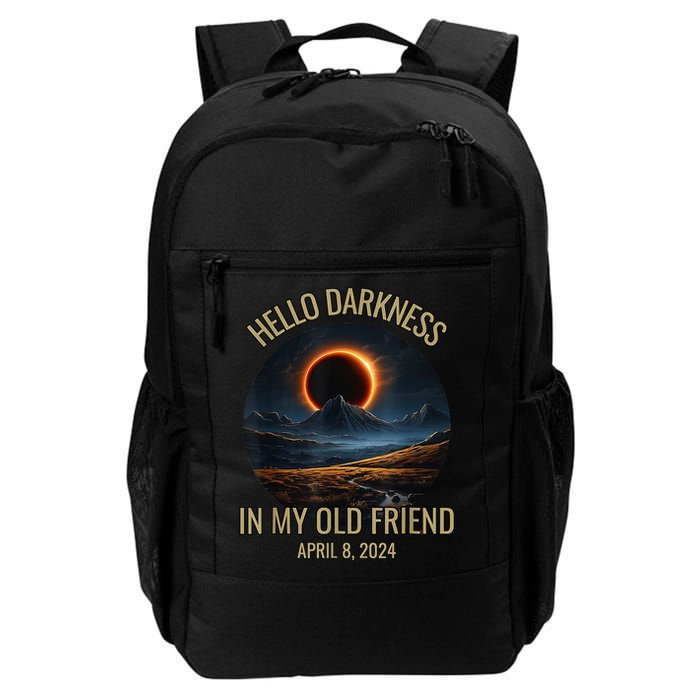 Hello Darkness My Old Friend Solar Eclipse April 08 2024 Daily Commute Backpack