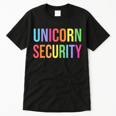 Halloween Dad Mom Daughter Adult Costume Unicorn Security Tall T-Shirt