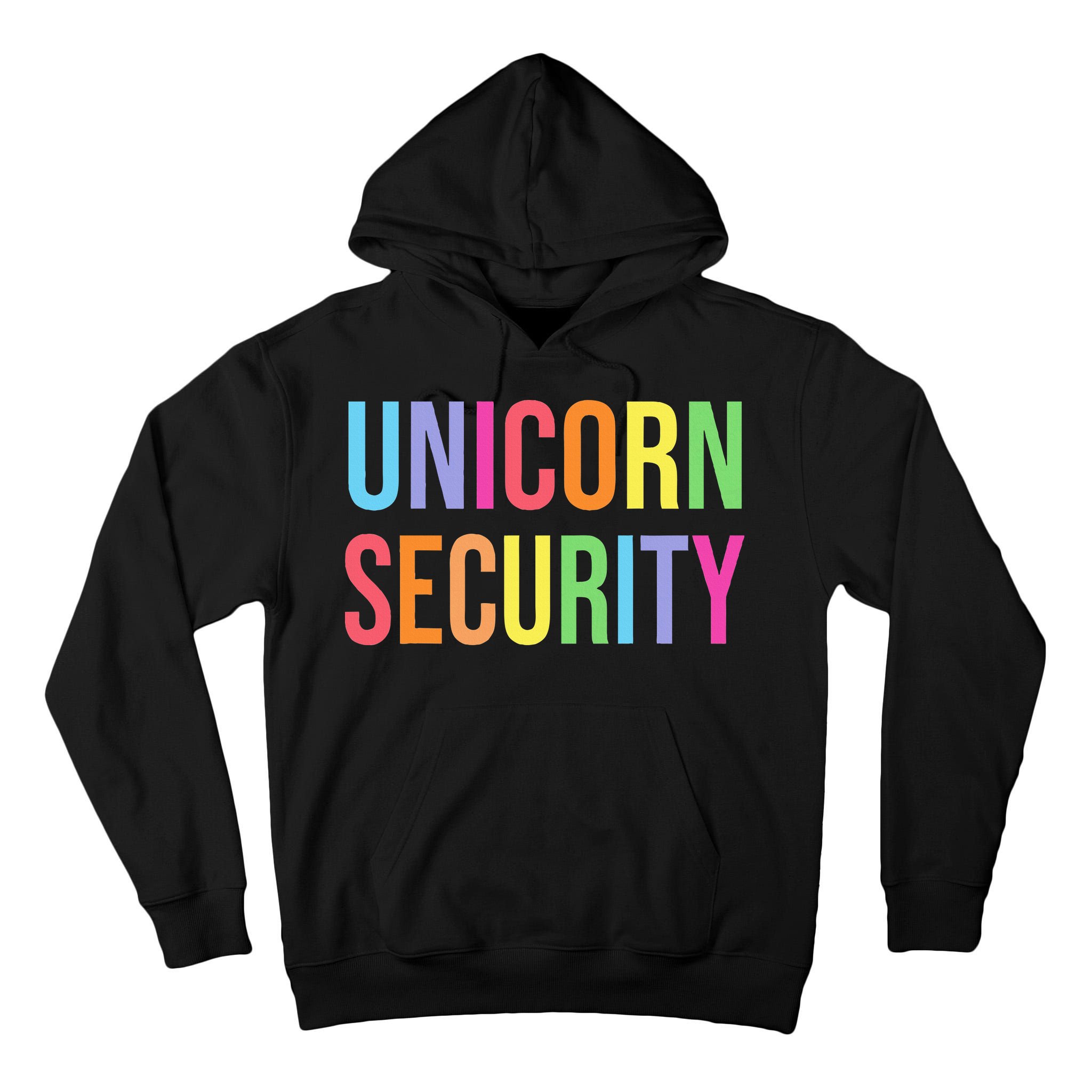 Halloween Dad Mom Daughter Adult Costume Unicorn Security Tall Hoodie