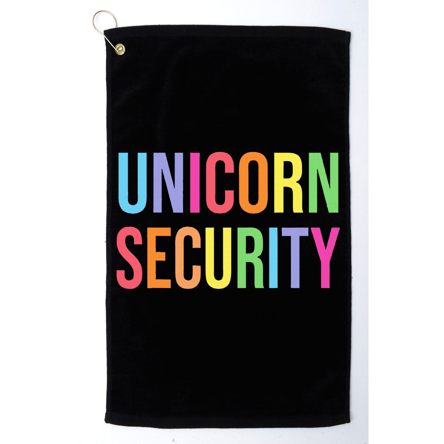 Halloween Dad Mom Daughter Adult Costume Unicorn Security Golf Towel