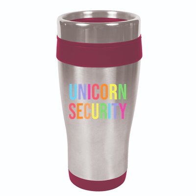 Halloween Dad Mom Daughter Adult Costume Unicorn Security 16oz Travel Tumbler