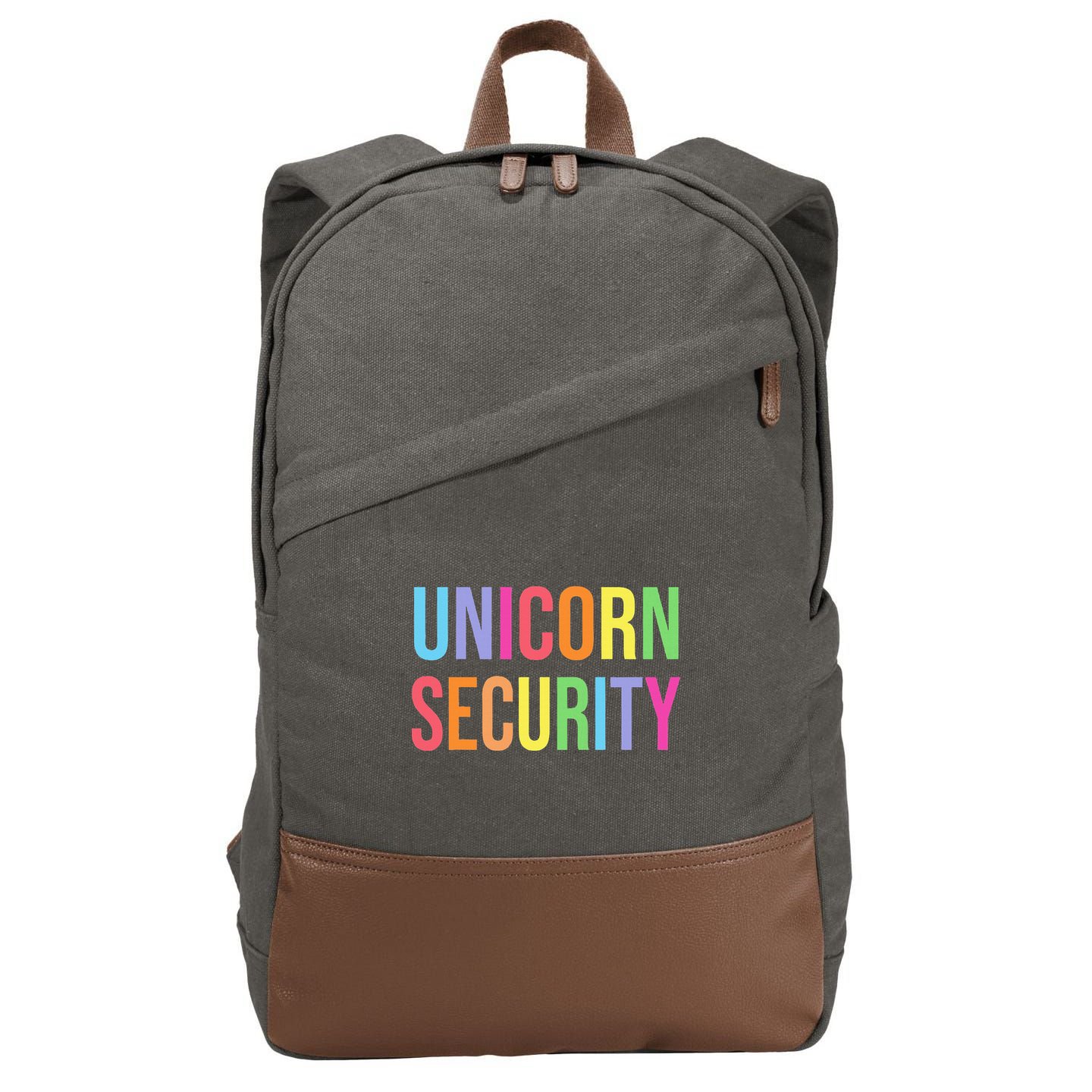 Halloween Dad Mom Daughter Adult Costume Unicorn Security Cotton Canvas Backpack