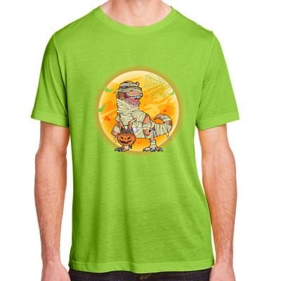 Happy Dinosaur Mummy Halloweeen Pumpkin T Rex Lover Witch Gift Adult ChromaSoft Performance T-Shirt