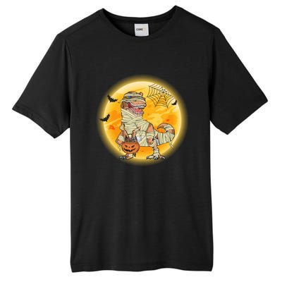 Happy Dinosaur Mummy Halloweeen Pumpkin T Rex Lover Witch Gift Tall Fusion ChromaSoft Performance T-Shirt