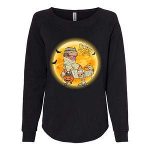 Happy Dinosaur Mummy Halloweeen Pumpkin T Rex Lover Witch Gift Womens California Wash Sweatshirt