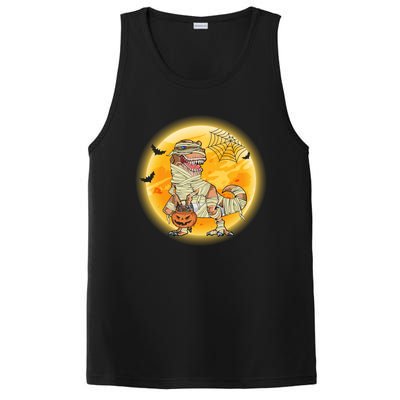 Happy Dinosaur Mummy Halloweeen Pumpkin T Rex Lover Witch Gift PosiCharge Competitor Tank