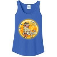 Happy Dinosaur Mummy Halloweeen Pumpkin T Rex Lover Witch Gift Ladies Essential Tank