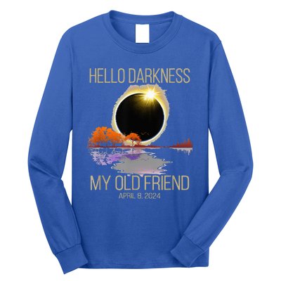 Hello Darkness My Old Friend Solar Eclipse April 08 2024 Long Sleeve Shirt