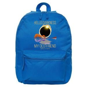 Hello Darkness My Old Friend Solar Eclipse April 08 2024 16 in Basic Backpack