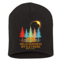 Hello Darkness My Old Friend Eclipse Vintage April 2024 Short Acrylic Beanie