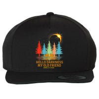 Hello Darkness My Old Friend Eclipse Vintage April 2024 Wool Snapback Cap