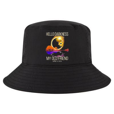 Hello Darkness My Old Friend Solar Eclipse April 08 2024 Cool Comfort Performance Bucket Hat