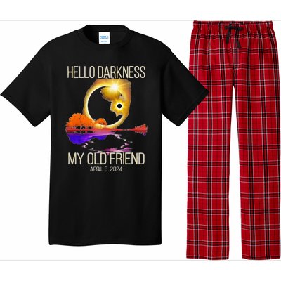 Hello Darkness My Old Friend Solar Eclipse April 08 2024 Pajama Set