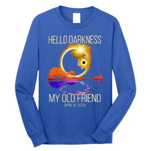 Hello Darkness My Old Friend Solar Eclipse April 08 2024 Long Sleeve Shirt