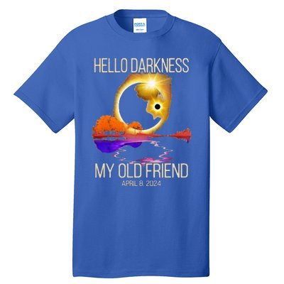 Hello Darkness My Old Friend Solar Eclipse April 08 2024 Tall T-Shirt