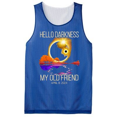 Hello Darkness My Old Friend Solar Eclipse April 08 2024 Mesh Reversible Basketball Jersey Tank