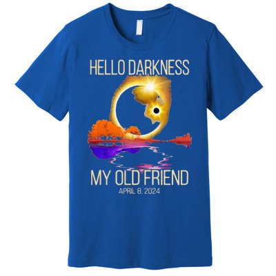 Hello Darkness My Old Friend Solar Eclipse April 08 2024 Premium T-Shirt