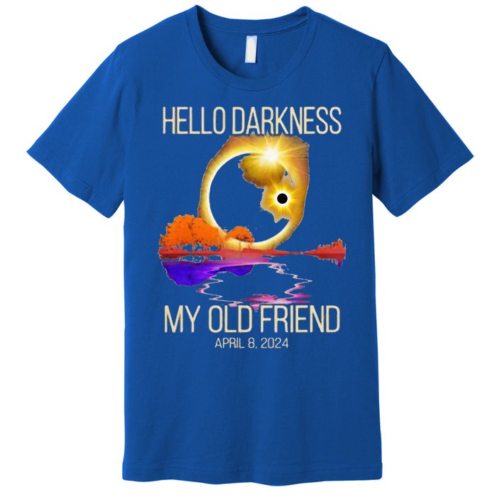 Hello Darkness My Old Friend Solar Eclipse April 08 2024 Premium T-Shirt