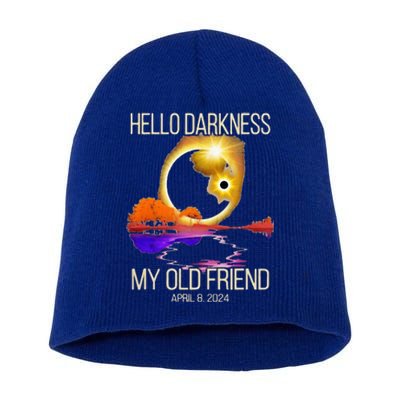 Hello Darkness My Old Friend Solar Eclipse April 08 2024 Short Acrylic Beanie