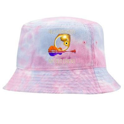 Hello Darkness My Old Friend Solar Eclipse April 08 2024 Tie-Dyed Bucket Hat