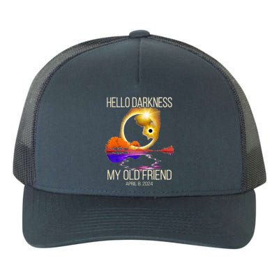 Hello Darkness My Old Friend Solar Eclipse April 08 2024 Yupoong Adult 5-Panel Trucker Hat