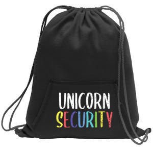 Halloween Dad Mom Daughter Adult Costume Unicorn Security Sweatshirt Cinch Pack Bag