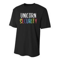 Halloween Dad Mom Daughter Adult Costume Unicorn Security Youth Performance Sprint T-Shirt