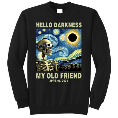 Hello Darkness My Old Friend Solar Eclipse April 08 2024 Sweatshirt