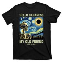 Hello Darkness My Old Friend Solar Eclipse April 08 2024 T-Shirt