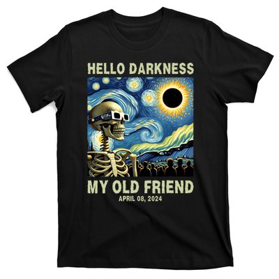 Hello Darkness My Old Friend Solar Eclipse April 08 2024 T-Shirt