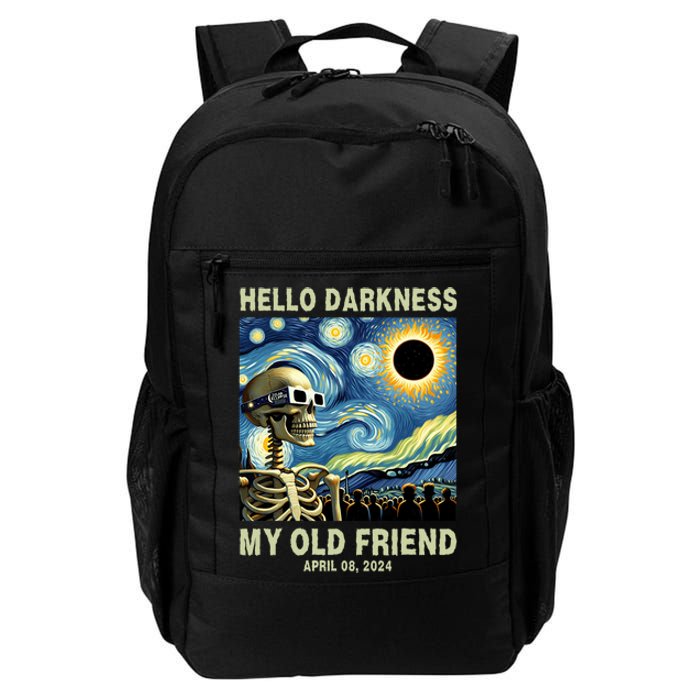 Hello Darkness My Old Friend Solar Eclipse April 08 2024 Daily Commute Backpack