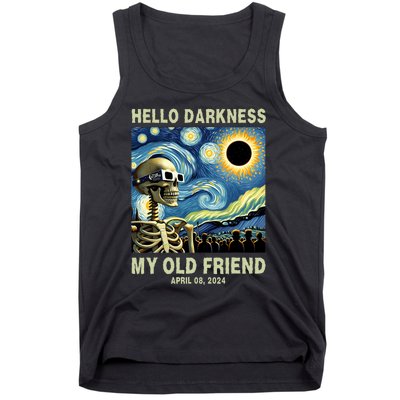 Hello Darkness My Old Friend Solar Eclipse April 08 2024 Tank Top