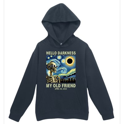 Hello Darkness My Old Friend Solar Eclipse April 08 2024 Urban Pullover Hoodie