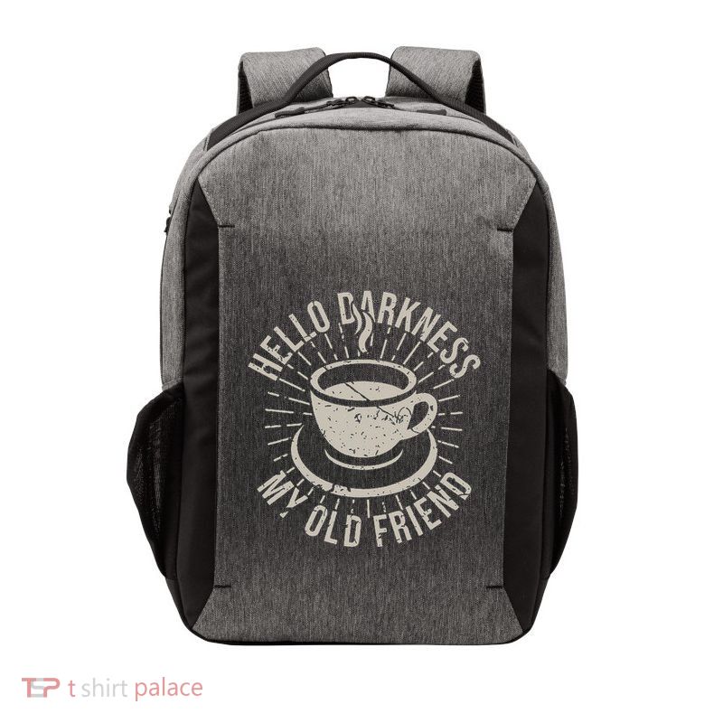 Hello Darkness My Old Friend Coffee Lover Vector Backpack