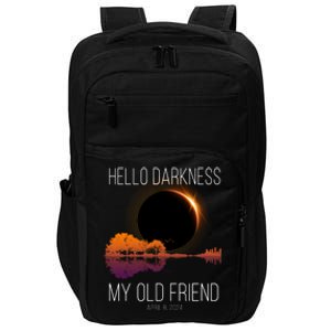 Hello Darkness My Old Friend Solar Eclipse April 8 Impact Tech Backpack