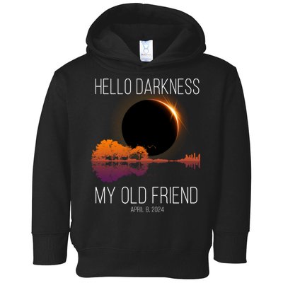 Hello Darkness My Old Friend Solar Eclipse April 8 Toddler Hoodie