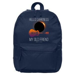 Hello Darkness My Old Friend Solar Eclipse April 8 16 in Basic Backpack