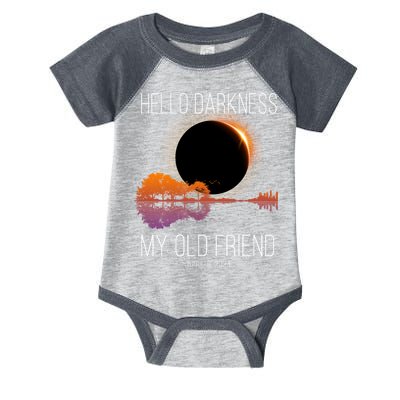 Hello Darkness My Old Friend Solar Eclipse April 8 Infant Baby Jersey Bodysuit