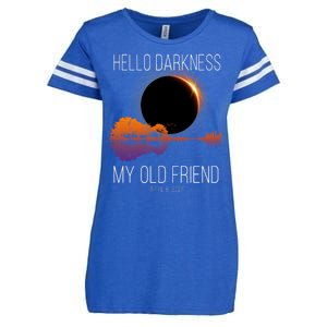 Hello Darkness My Old Friend Solar Eclipse April 8 Enza Ladies Jersey Football T-Shirt