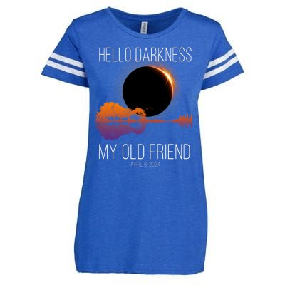 Hello Darkness My Old Friend Solar Eclipse April 8 Enza Ladies Jersey Football T-Shirt