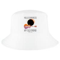 Hello Darkness My Old Friend Solar Eclipse April 8 Cool Comfort Performance Bucket Hat
