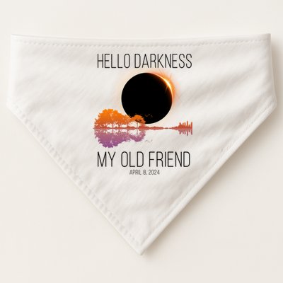 Hello Darkness My Old Friend Solar Eclipse April 8 USA-Made Doggie Bandana